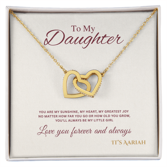To My Daughter Necklace, Daughter Gift
