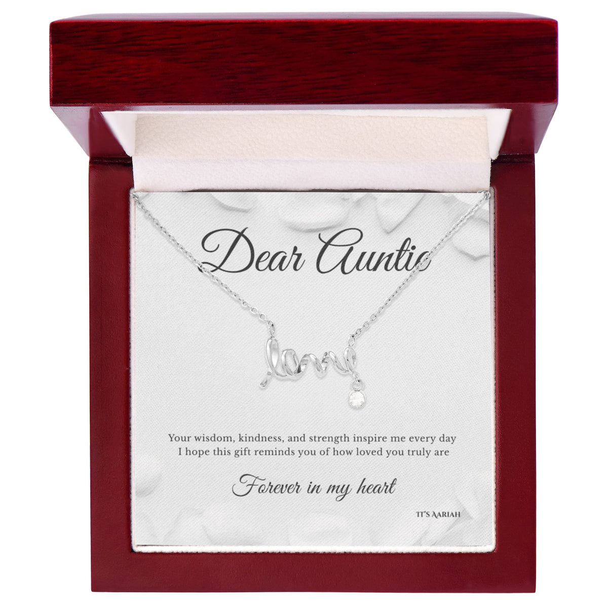Aunt & Niece Necklace Gift