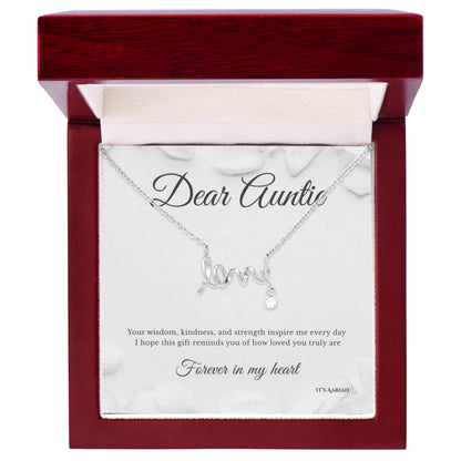 Aunt & Niece Necklace Gift