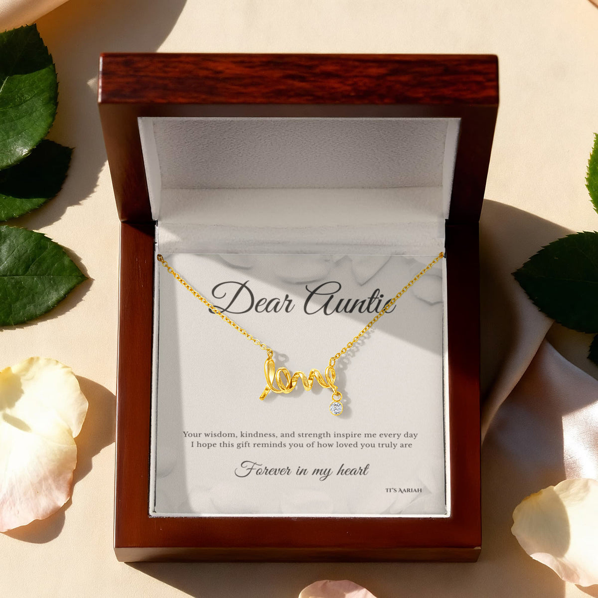 Aunt & Niece Necklace Gift