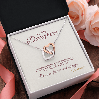 To My Daughter Necklace, Daughter Gift