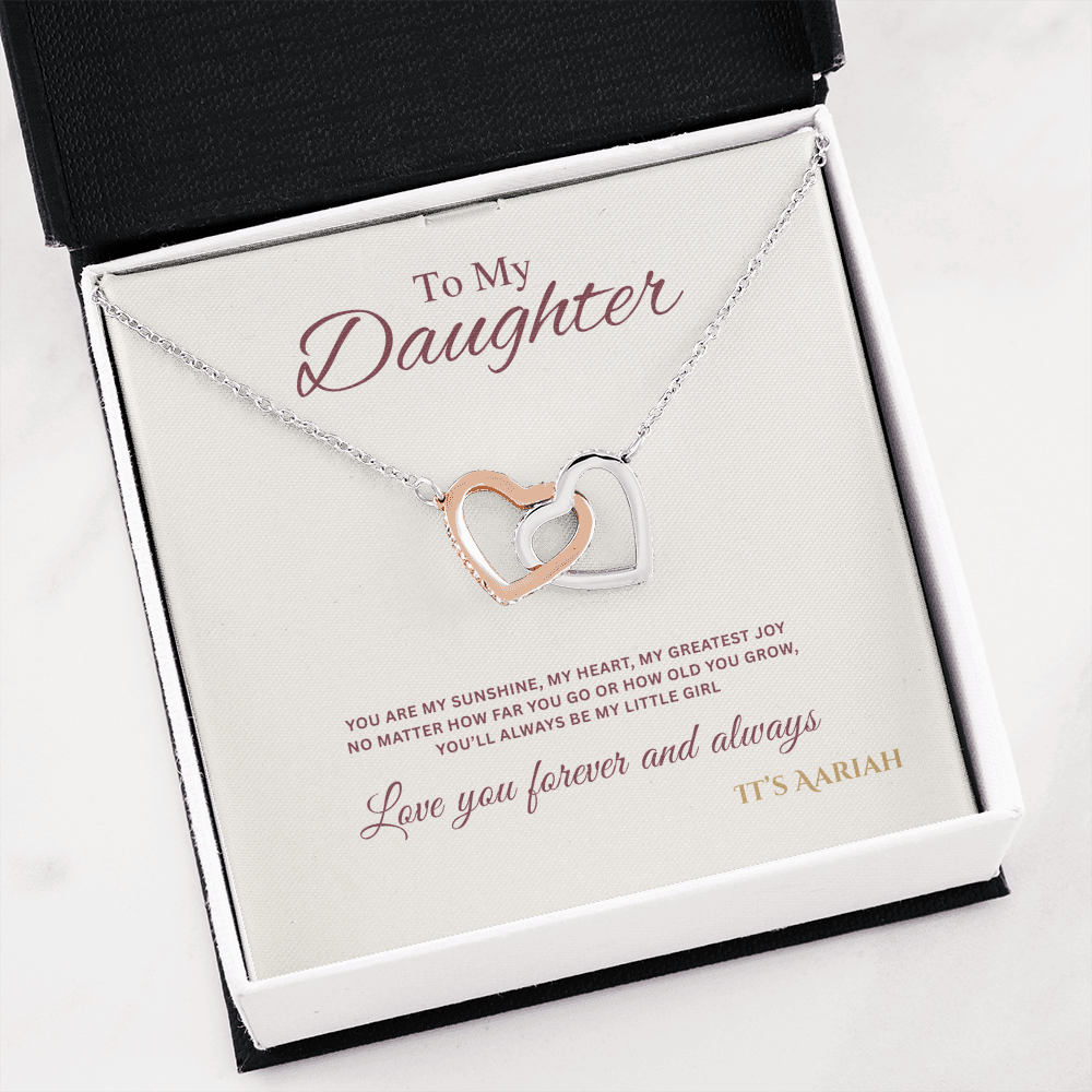 To My Daughter Necklace, Daughter Gift