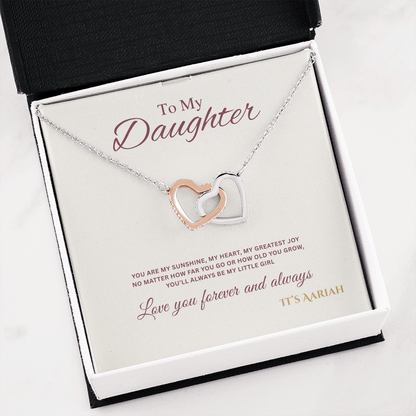 To My Daughter Necklace, Daughter Gift