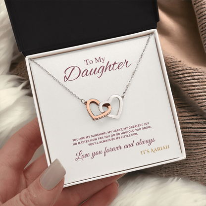 To My Daughter Necklace, Daughter Gift
