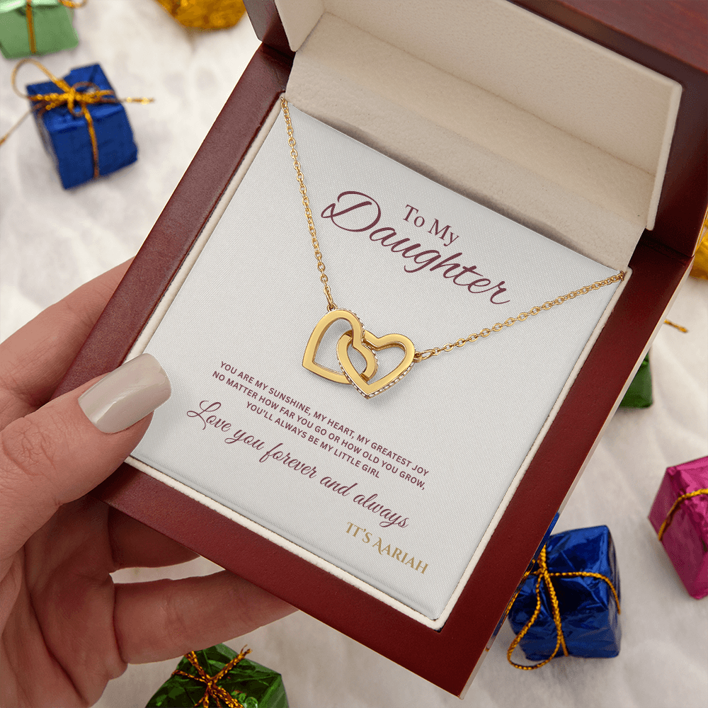 To My Daughter Necklace, Daughter Gift