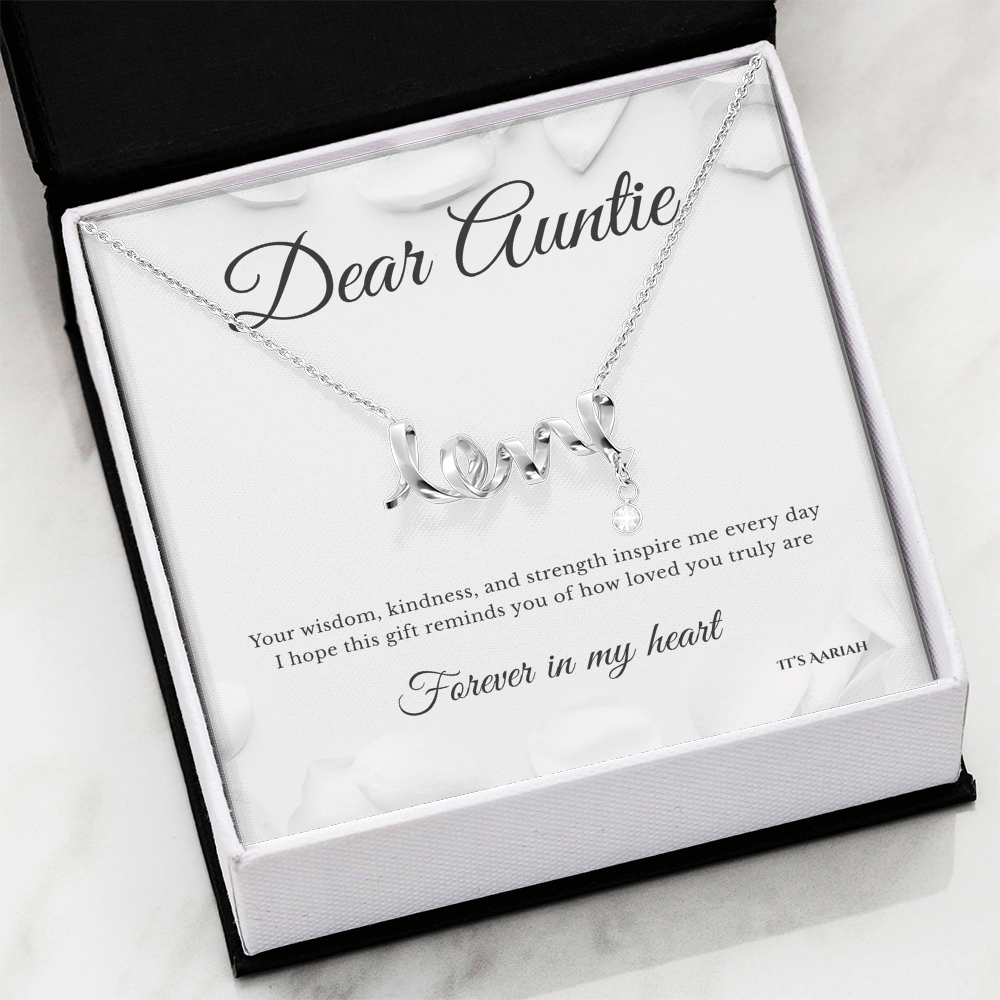 Aunt & Niece Necklace Gift
