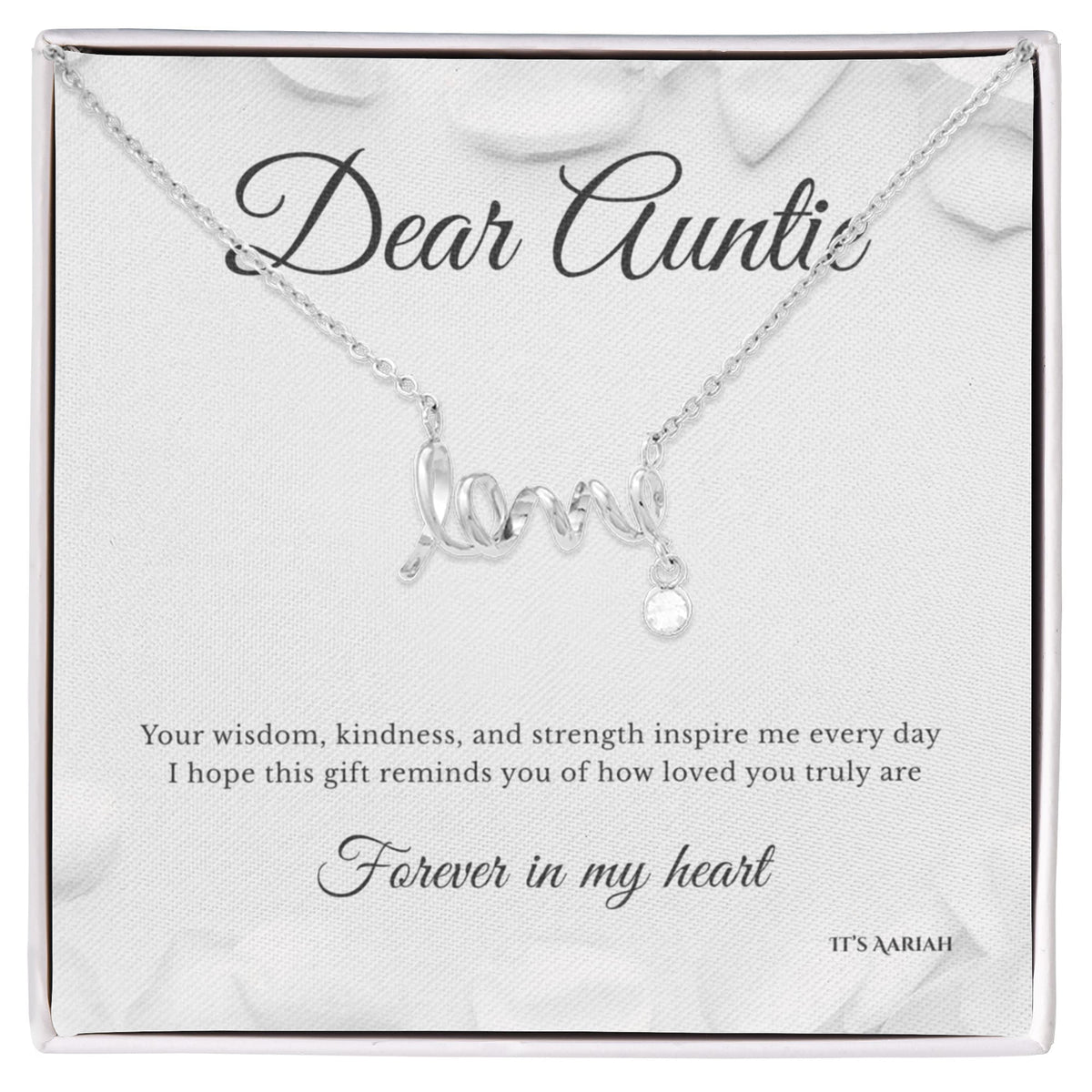 Aunt & Niece Necklace Gift