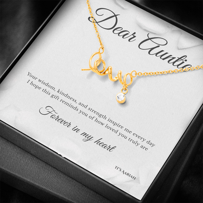 Aunt & Niece Necklace Gift