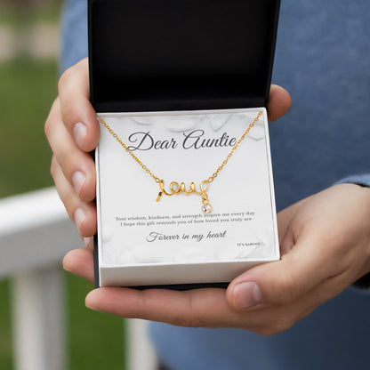 Aunt & Niece Necklace Gift